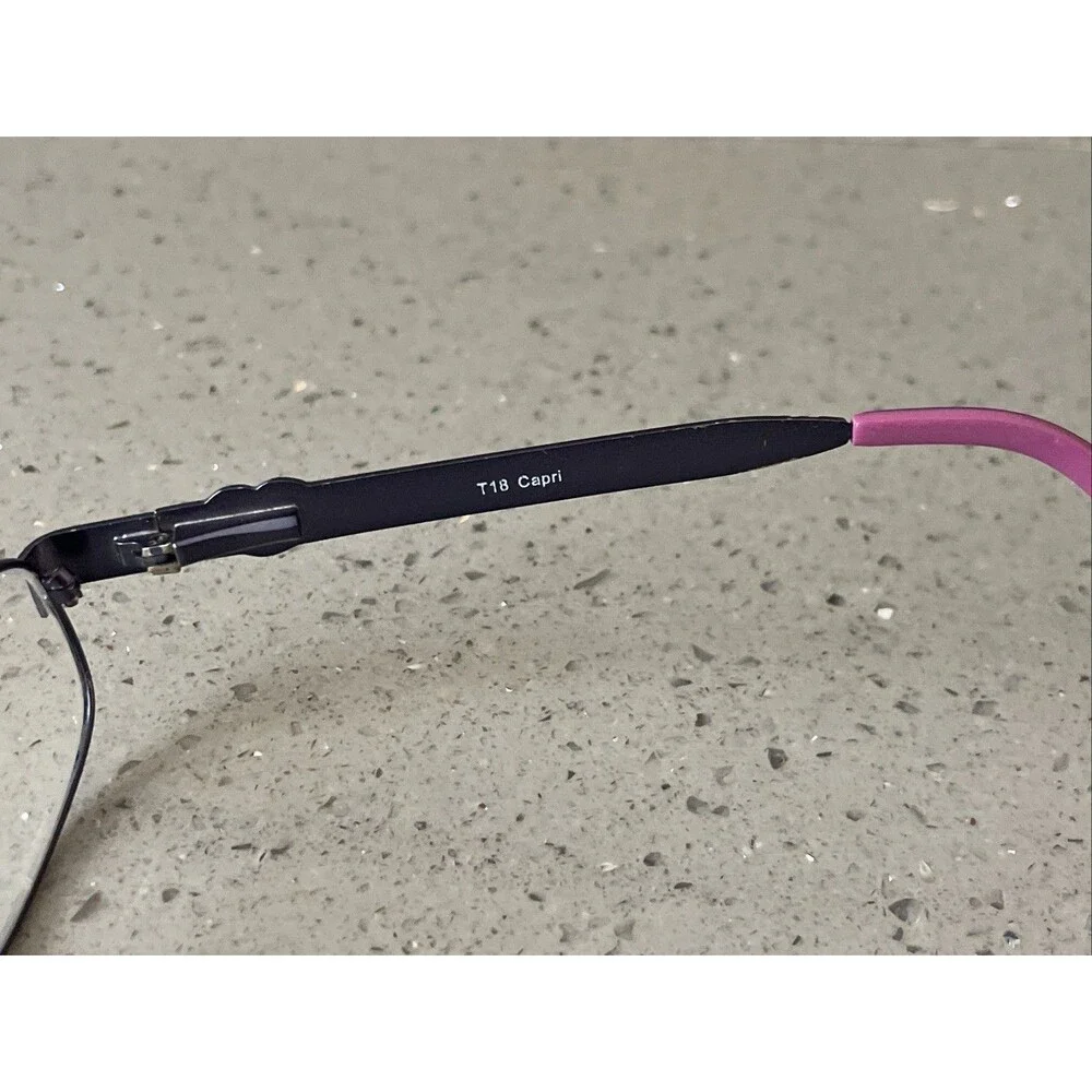 Capri Trendy T18 Purple 44-17-125 Metal Full Rim Eyeglasses Frames ONLY